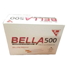 Гильзы для сигарет Bella 20мм Filter Plus 500 ШТУК