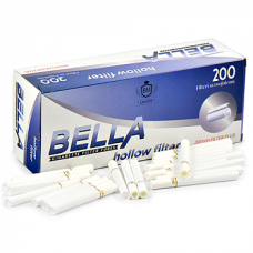 Гильзы для сигарет Bella 20мм Filter Plus Hollow 200 шт