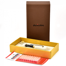 Мундштук для сигарет Denicotea Holder 25004 (650910) Slimline lacquer Gold/Guillocheier